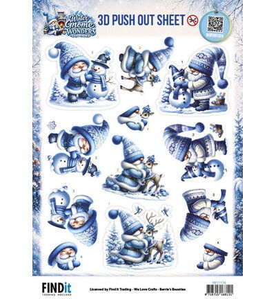 3D Pushout Sheet – Berries Beauties – Winter Gnome Wonders – Frosty Friends