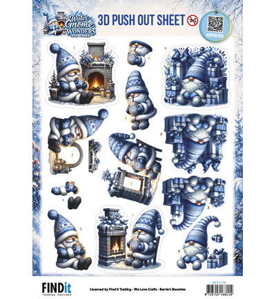 3D Pushout Sheet – Berries Beauties – Winter Gnome Wonders – Winter Comforts