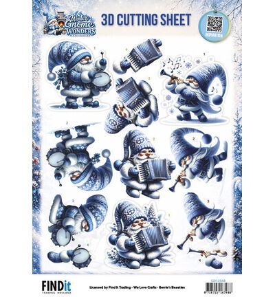 3D Cutting Sheet – Berries Beauties – Winter Gnome Wonders – Frozen Harmonies