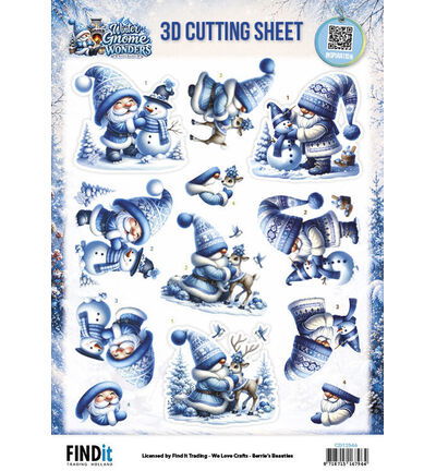 3D Cutting Sheet – Berries Beauties – Winter Gnome Wonders – Frosty Friends