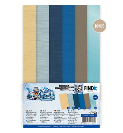 Linen Cardstock Pack – Berries Beauties – Winter Gnome Wonders – 4K