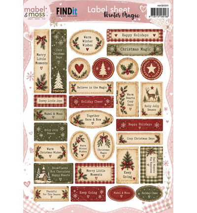 Mabel and Moss – Label Sheet – Winter Magic
