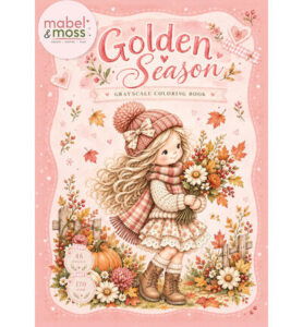 Mabel and Moss – Grayscale Coloring Book – Golden Season A4