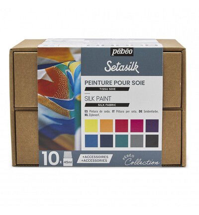 Pebeo Setasilk collection set 10x45ml