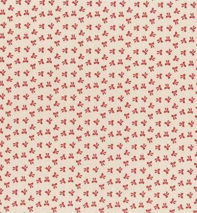Felt Bow 30x40cm x1mm, Offwhite/red