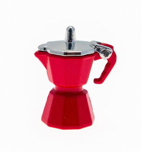 Miniatures, Moka coffe maker red