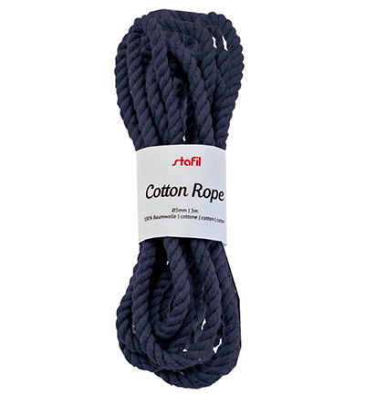 Cotton Rope ø 5mm / 3mtr, Dark blue