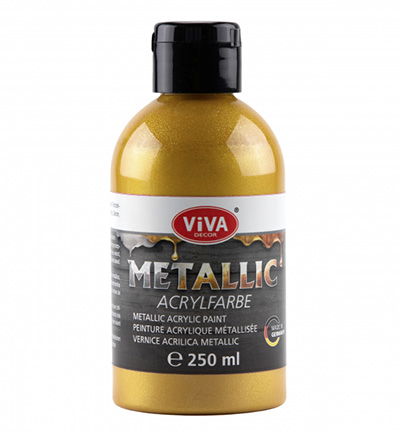 Viva Metallic Acrylfarbe 250 ml, Gold