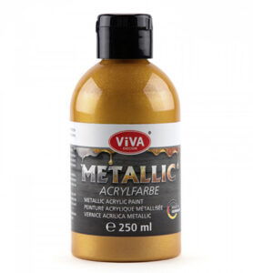 Viva Metallic Acrylfarbe 250 ml, Rot-Gold