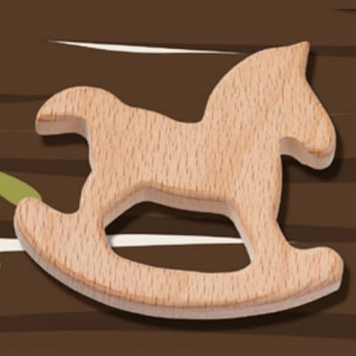 Houten figuur paard