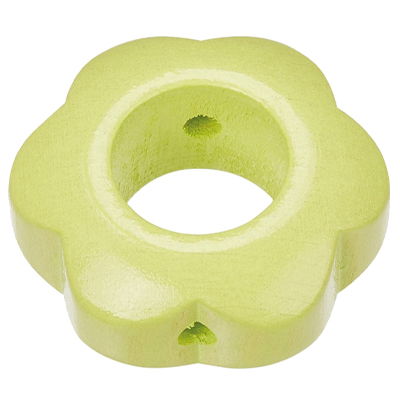 Schnulli houten schijf bloem